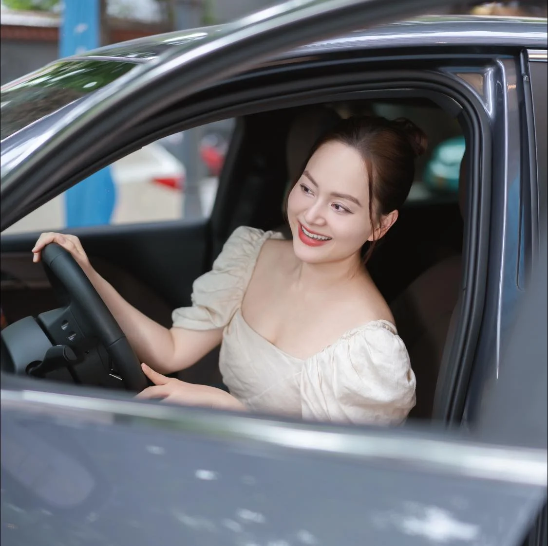 Lan Phương và nụ cười rạng rỡ Lan Phương và nụ cười rạng rỡ