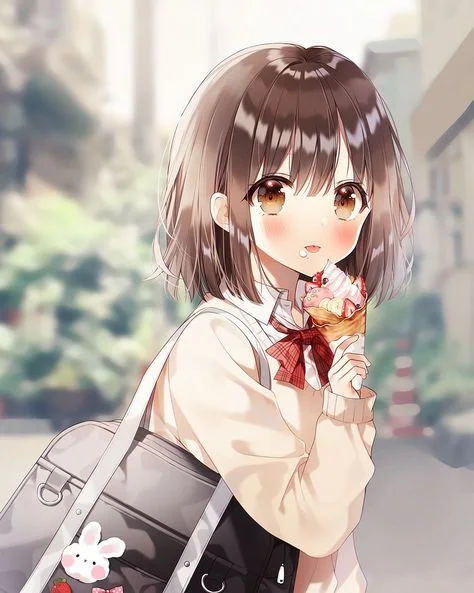 Ảnh anime gái xinh với nụ cười tươi tắn, hút hồn người xem. Ảnh anime gái xinh với nụ cười tươi tắn, hút hồn người xem.