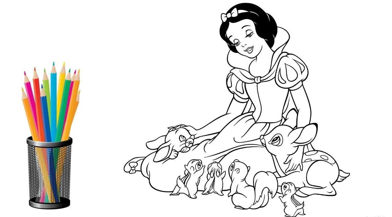 Tô màu công chúa Bạch Tuyết – Hoạt động bổ ích giúp trẻ phát triển kỹ năng hội họa. Tô màu công chúa Bạch Tuyết – Hoạt động bổ ích giúp trẻ phát triển kỹ năng hội họa.