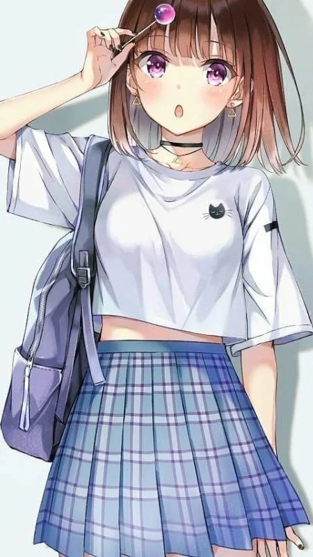 Ảnh cô gái cute anime, tạo cảm giác vui tươi và trong trẻo. Ảnh cô gái cute anime, tạo cảm giác vui tươi và trong trẻo.