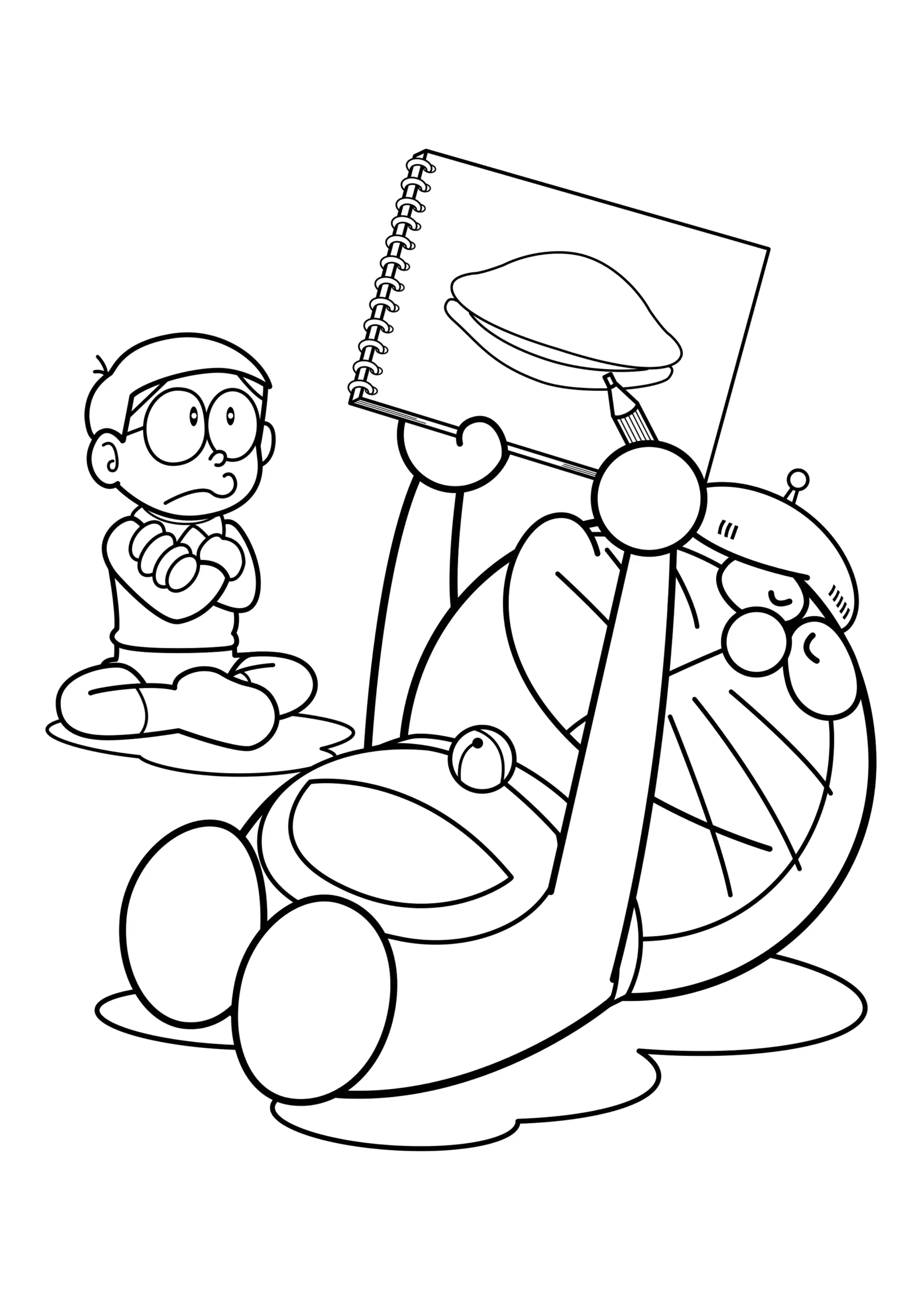Tranh tô màu Nobita đẹp mắt, giúp trẻ học cách phối màu tinh tế. Tranh tô màu Nobita đẹp mắt, giúp trẻ học cách phối màu tinh tế.