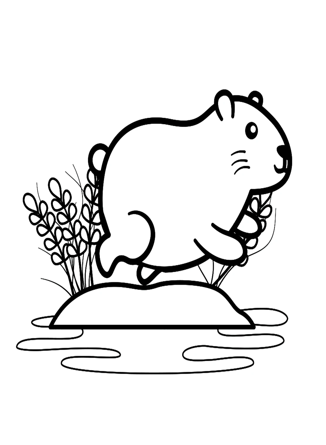 Tranh tô màu capybara cute dễ thương, giúp trẻ thêm yêu động vật. Tranh tô màu capybara cute dễ thương, giúp trẻ thêm yêu động vật.