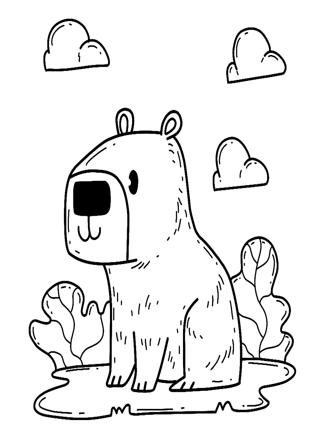 Tải ngay tranh tô màu capybara cute miễn phí, bé yêu sẽ thích mê. Tải ngay tranh tô màu capybara cute miễn phí, bé yêu sẽ thích mê.