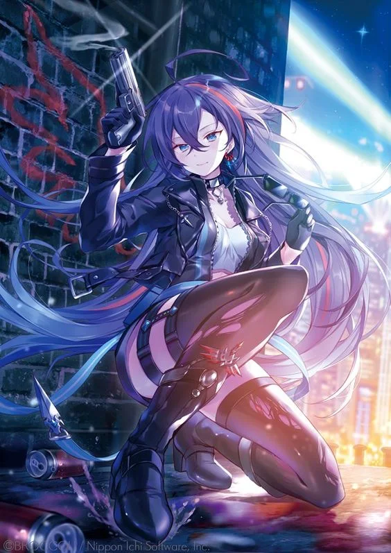 Tận hưởng nét cool ngầu trong ảnh anime con gái ngầu.