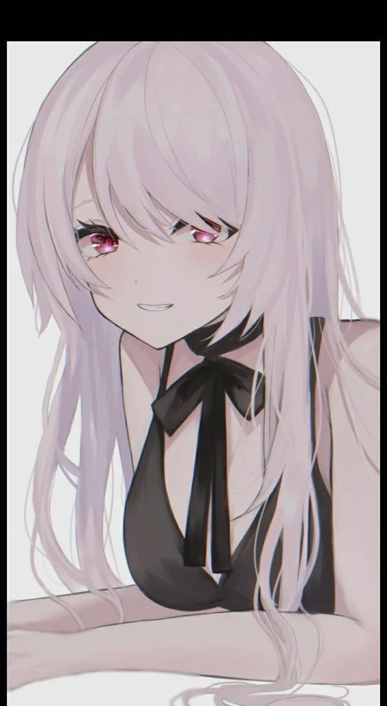 Ảnh anime con gái ngầu với ánh mắt sắc bén và thu hút.