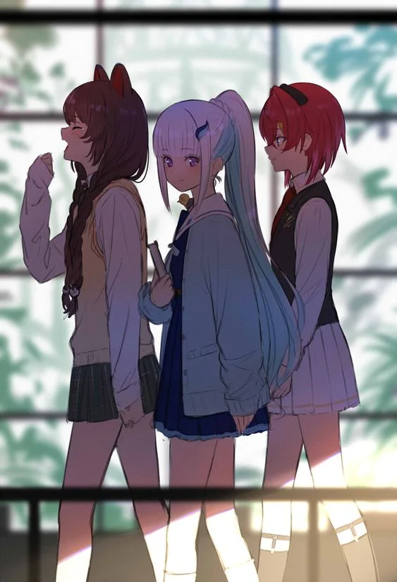 Ảnh anime con gái đẹp thể hiện phong thái dịu dàng khó cưỡng.