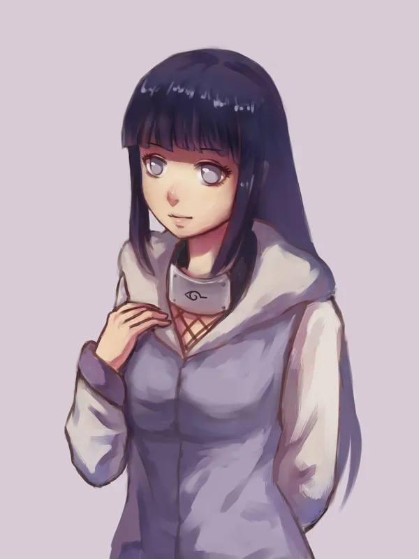 Ảnh Hinata Hyuga với ánh mắt mạnh mẽ và đầy quyết tâm Ảnh Hinata Hyuga với ánh mắt mạnh mẽ và đầy quyết tâm