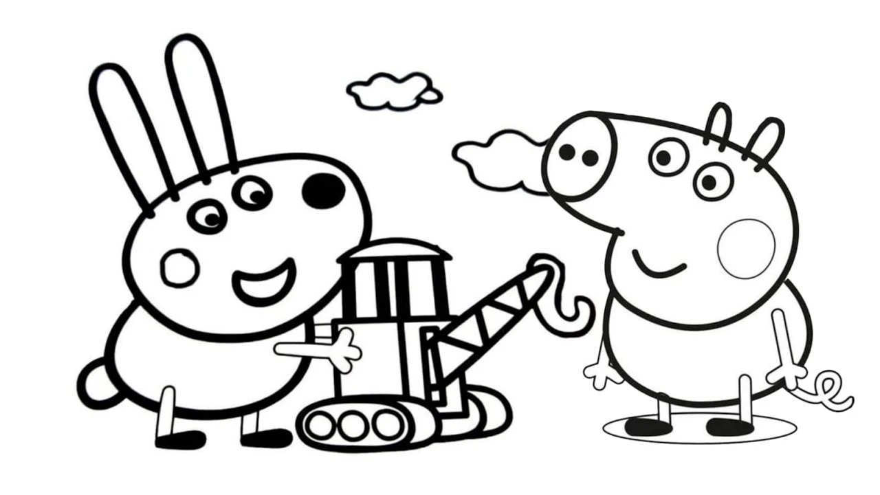 Tranh tô màu heo Peppa ngộ nghĩnh, giúp trẻ phát triển khả năng thẩm mỹ. Tranh tô màu heo Peppa ngộ nghĩnh, giúp trẻ phát triển khả năng thẩm mỹ.