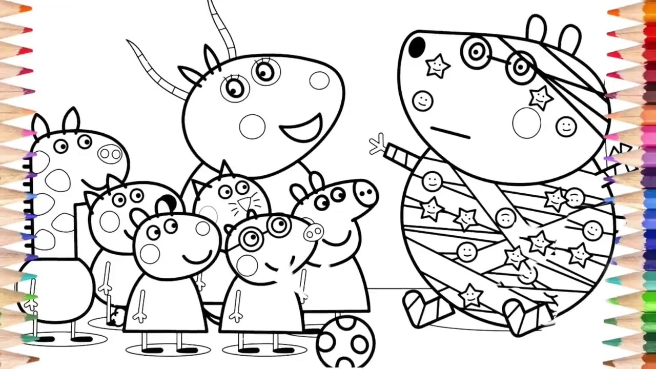 Tranh tô màu heo Peppa đẹp mắt, giúp trẻ thêm yêu thế giới truyện tranh và phim hoạt hình. Tranh tô màu heo Peppa đẹp mắt, giúp trẻ thêm yêu thế giới truyện tranh và phim hoạt hình.