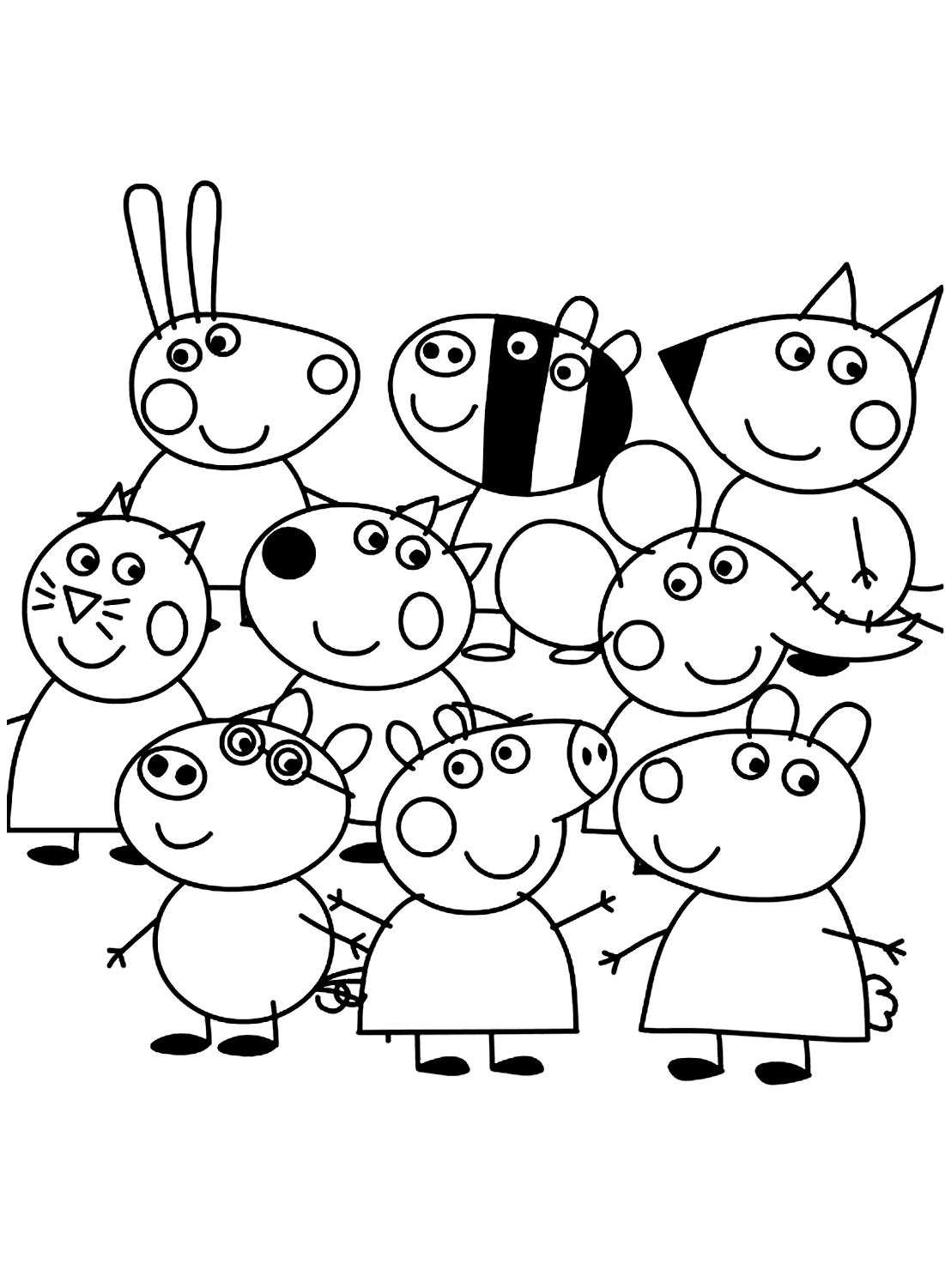 Tranh tô màu heo Peppa độc đáo, giúp bé yêu khám phá thế giới nhân vật hài hước. Tranh tô màu heo Peppa độc đáo, giúp bé yêu khám phá thế giới nhân vật hài hước.