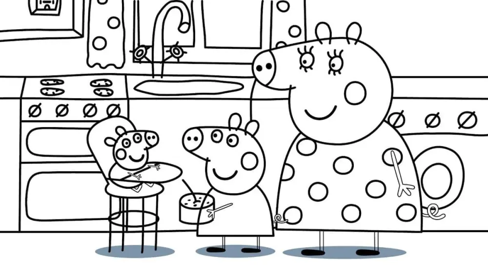 Tô màu heo Peppa – Hoạt động bổ ích giúp trẻ phát triển tư duy hội họa. Tô màu heo Peppa – Hoạt động bổ ích giúp trẻ phát triển tư duy hội họa.