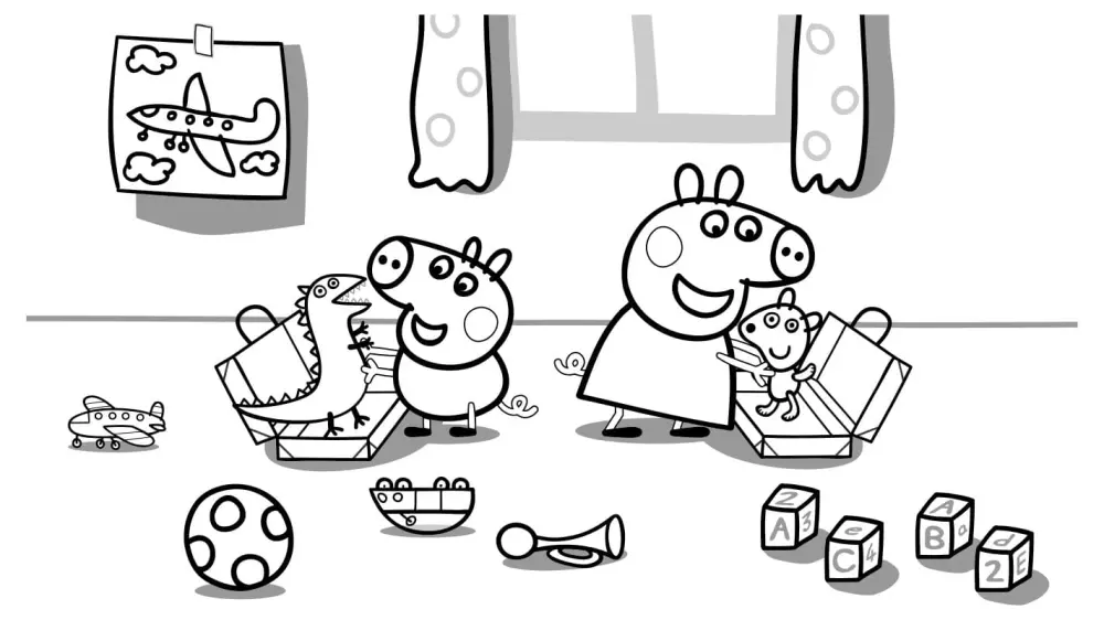 Tô màu heo Peppa – Bé vừa chơi vừa học, phát triển khả năng sáng tạo. Tô màu heo Peppa – Bé vừa chơi vừa học, phát triển khả năng sáng tạo.