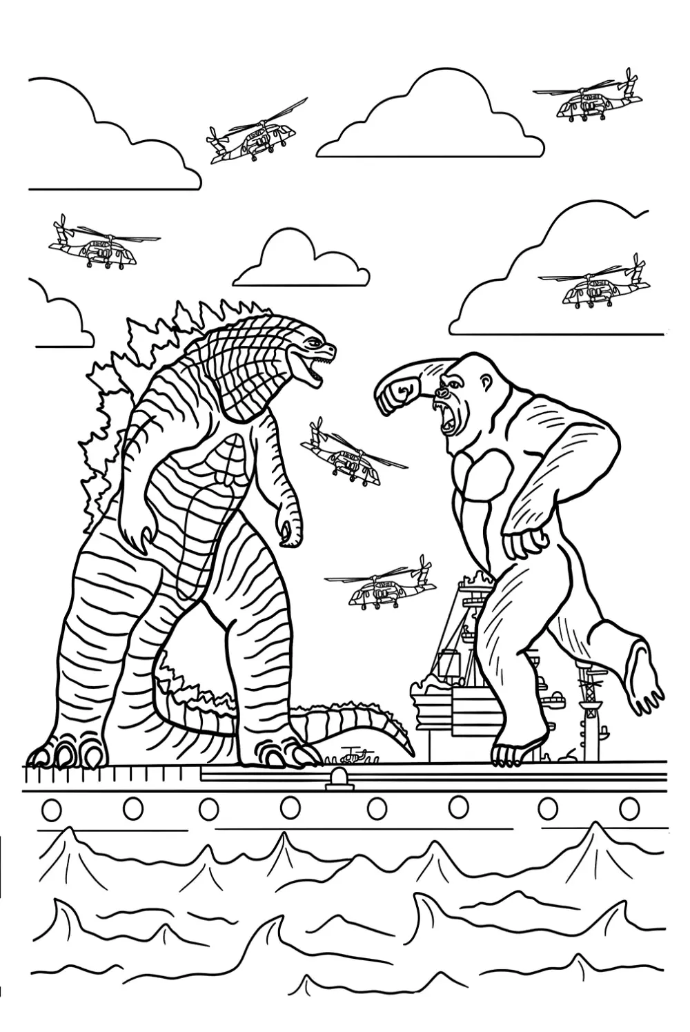 Tranh tô màu Godzilla sống động, giúp bé yêu thêm yêu thích sáng tạo. Tranh tô màu Godzilla sống động, giúp bé yêu thêm yêu thích sáng tạo.