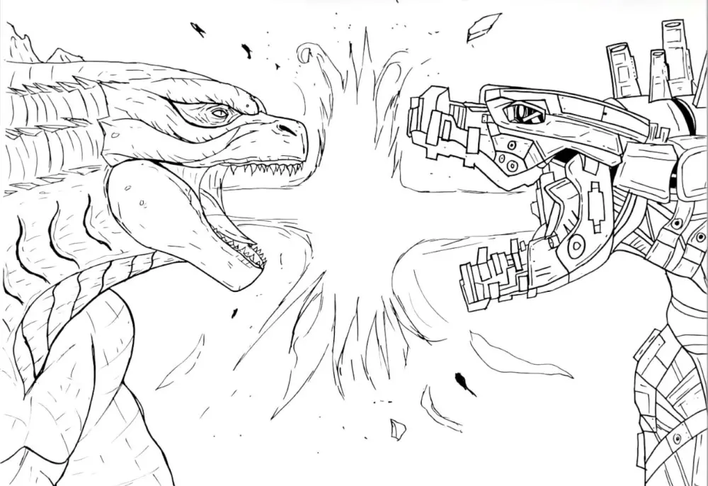 Tô màu Godzilla – Hoạt động bổ ích giúp trẻ phát triển khả năng phối màu. Tô màu Godzilla – Hoạt động bổ ích giúp trẻ phát triển khả năng phối màu.