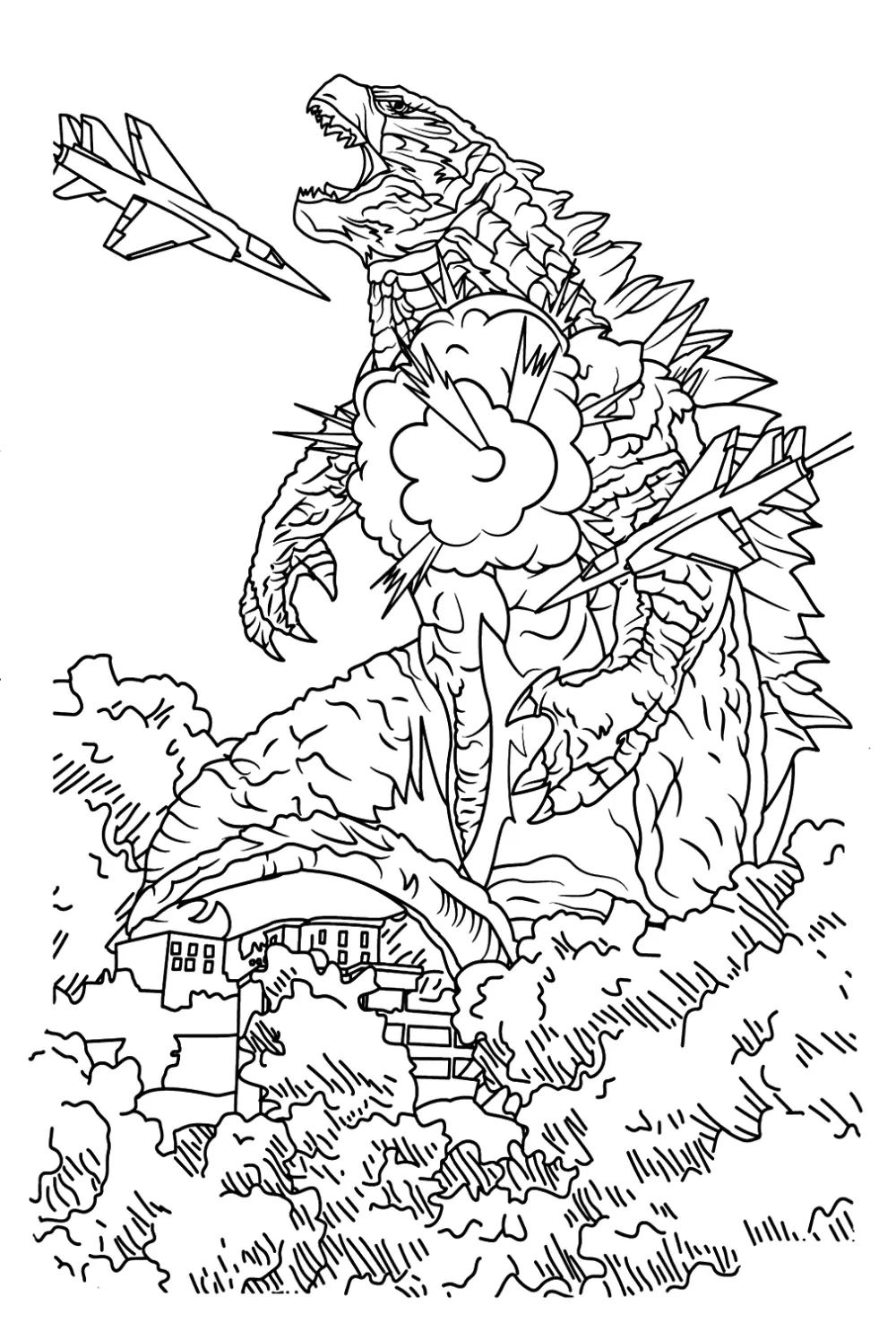 Khám phá tranh tô màu Godzilla mạnh mẽ, giúp bé yêu thêm hứng thú với hội họa. Khám phá tranh tô màu Godzilla mạnh mẽ, giúp bé yêu thêm hứng thú với hội họa.