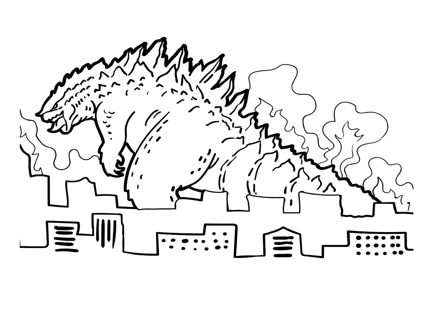 Tô màu Godzilla – Bé học cách phối màu qua từng chi tiết sắc nét. Tô màu Godzilla – Bé học cách phối màu qua từng chi tiết sắc nét.