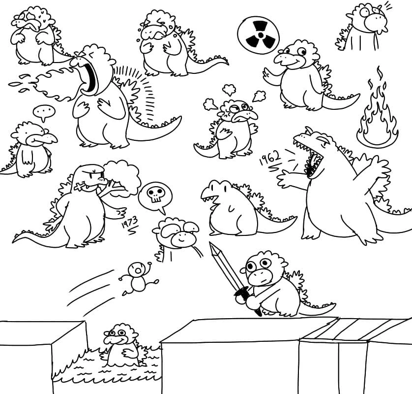 Tranh tô màu Godzilla đẹp mắt, giúp trẻ yêu thêm thế giới đầy màu sắc. Tranh tô màu Godzilla đẹp mắt, giúp trẻ yêu thêm thế giới đầy màu sắc.