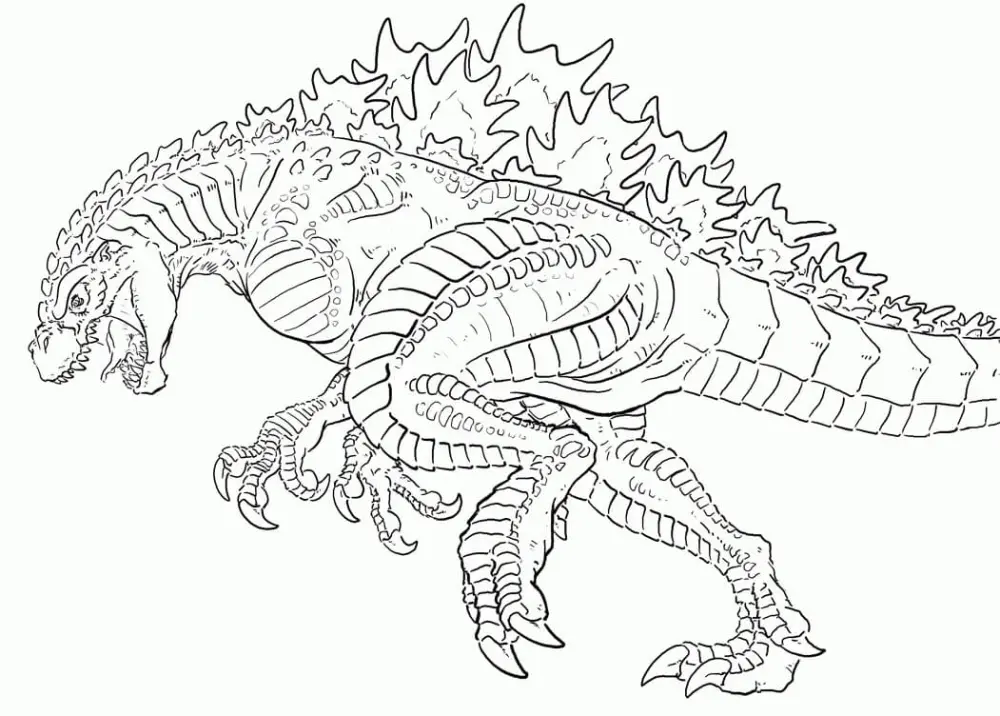 Tranh tô màu Godzilla mạnh mẽ, giúp trẻ phát triển kỹ năng hội họa và sáng tạo. Tranh tô màu Godzilla mạnh mẽ, giúp trẻ phát triển kỹ năng hội họa và sáng tạo.
