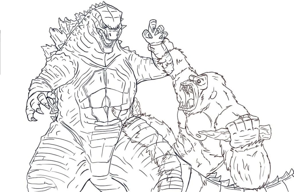 Tranh tô màu Godzilla đẹp mắt, giúp trẻ phát triển tư duy sáng tạo. Tranh tô màu Godzilla đẹp mắt, giúp trẻ phát triển tư duy sáng tạo.