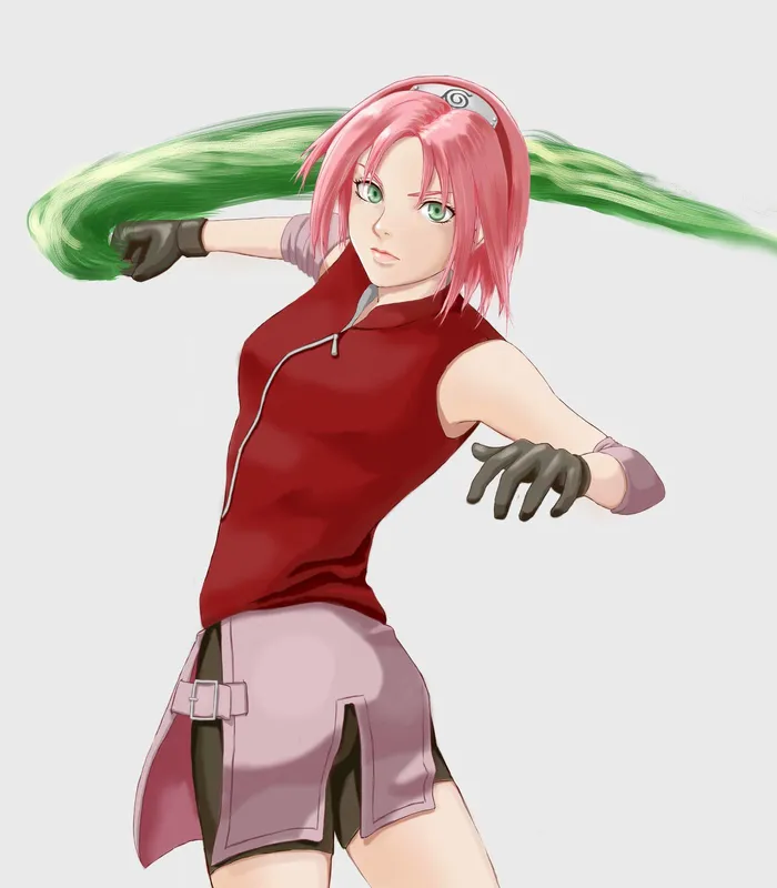 Vẻ đẹp sắc sảo và mạnh mẽ của Sakura Haruno trong hành động Vẻ đẹp sắc sảo và mạnh mẽ của Sakura Haruno trong hành động