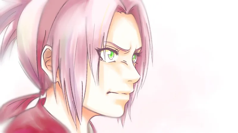 Sakura Haruno trong phong thái quyết đoán trên chiến trường Sakura Haruno trong phong thái quyết đoán trên chiến trường