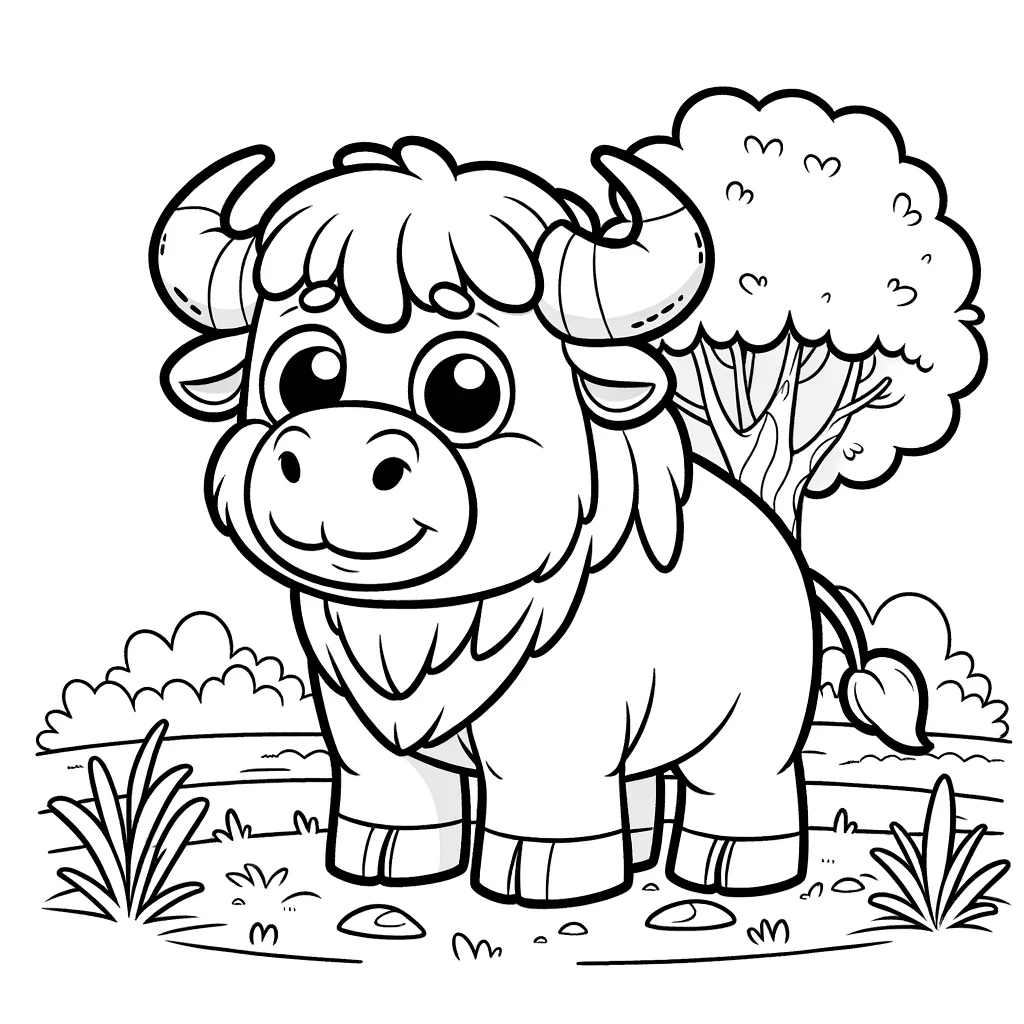 Hãy làm chú trâu thêm sinh động với những màu sắc sáng tạo!