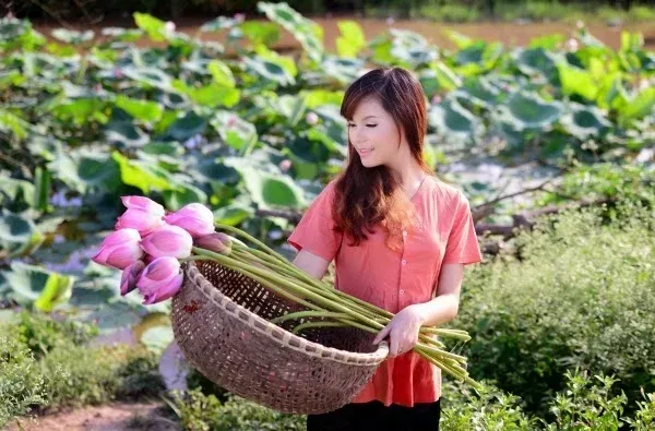 Bức ảnh đầy cảm xúc về vẻ đẹp của thiếu nữ làng quê Bức ảnh đầy cảm xúc về vẻ đẹp của thiếu nữ làng quê