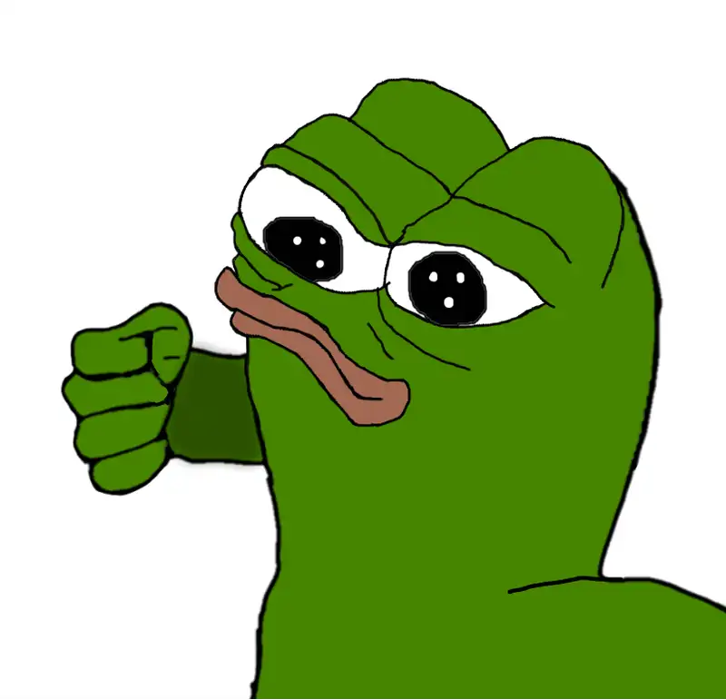 Pepe meme muốn đấm hài hước và độc đáo