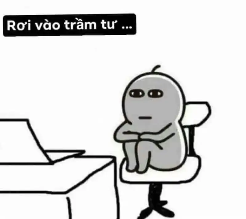 Meme suy tạo cảm giác bất lực hài hước
