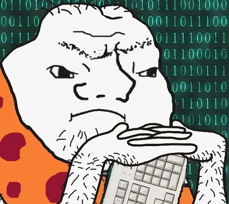 Meme boy IT suy nghĩ hài hước