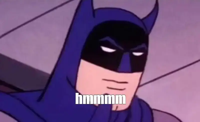 Meme batman suy nghĩ hài hước