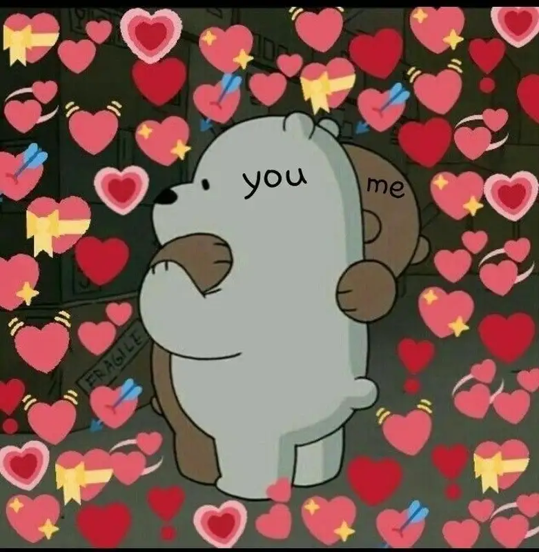 Thả tim meme với biểu cảm ngộ nghĩnh