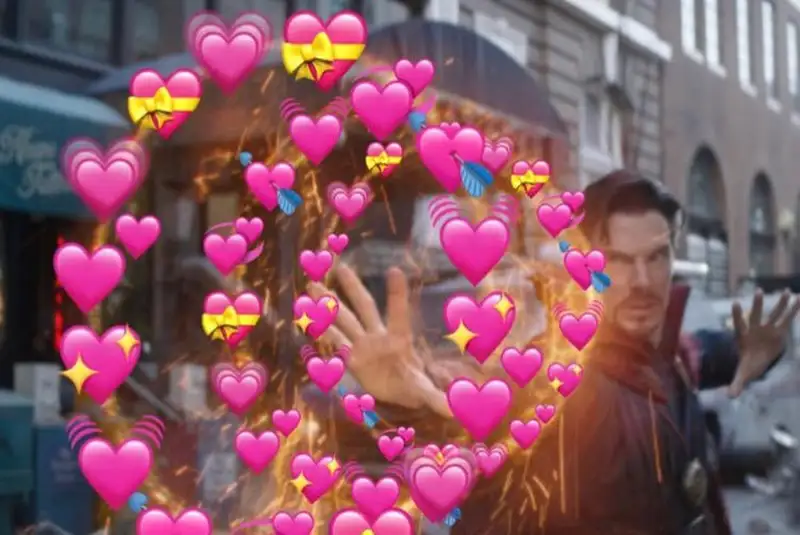 Meme thả tim làm người xem cảm thấy ấm áp
