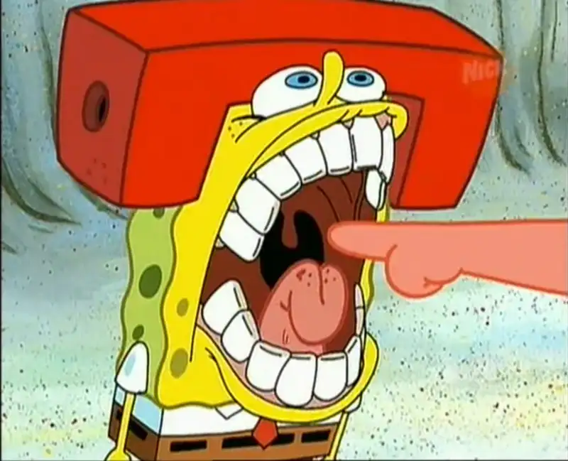 Spongebob meme cắn cắn