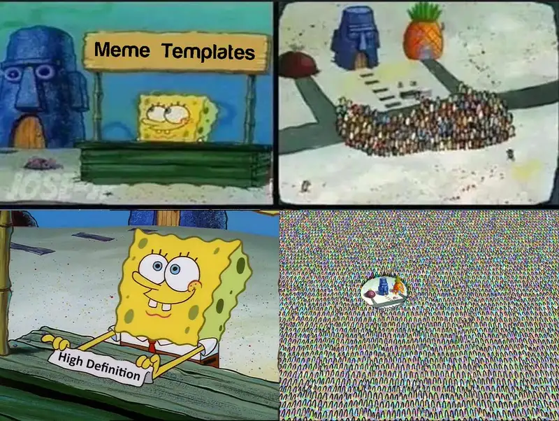 Spongebob meme cười vui nhộn