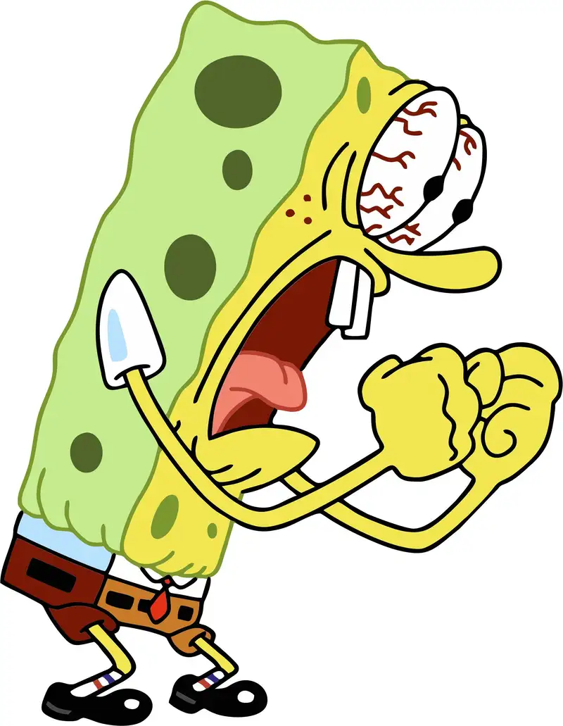 Spongebob meme cười lớn