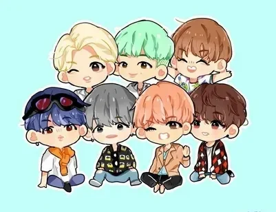 Jin phiên bản chibi cùng nụ cười "trai đẹp toàn cầu".