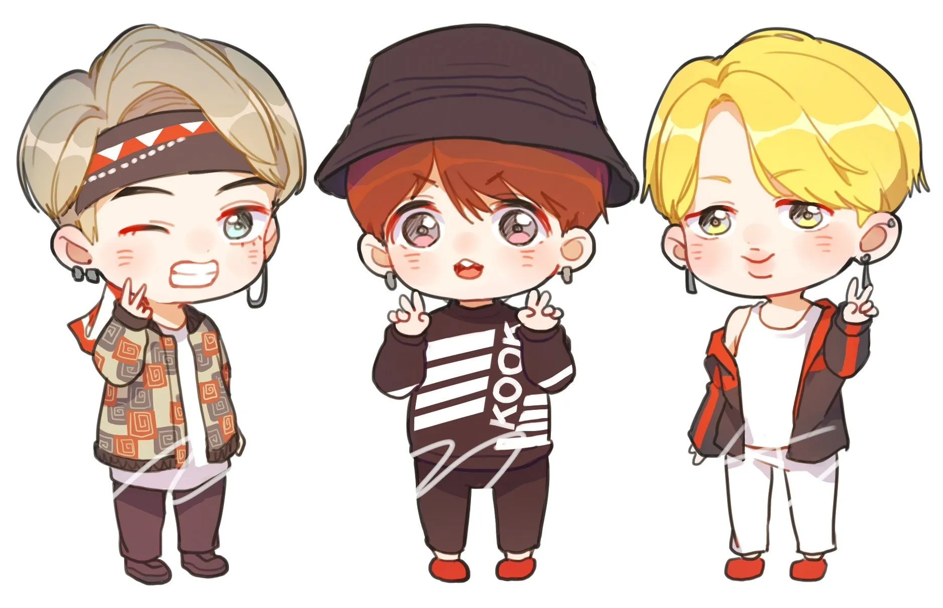 Ngắm ngay ảnh BTS chibi của Suga, đáng yêu và tài năng.