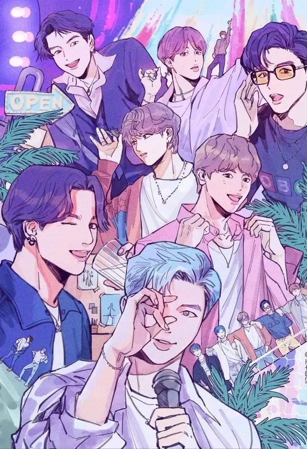 Tải ngay ảnh BTS chibi của V để khoe với bạn bè ARMY!
