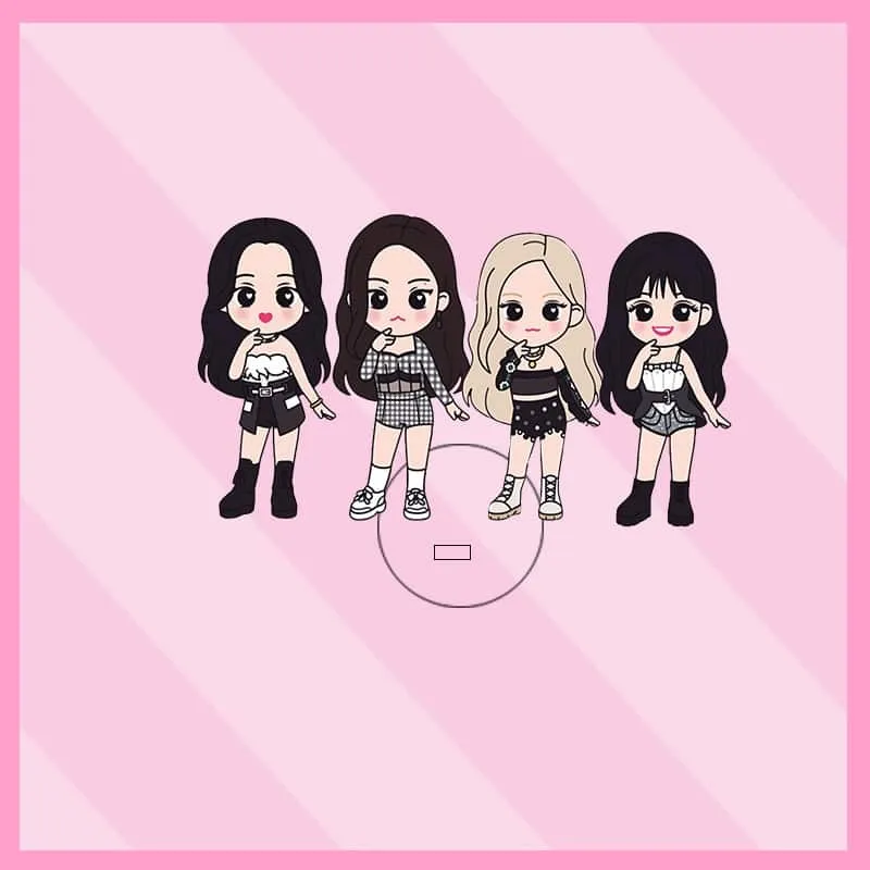 Bộ ảnh chibi Blackpink nhóm với phong cách dễ thương. Bộ ảnh chibi Blackpink nhóm với phong cách dễ thương.