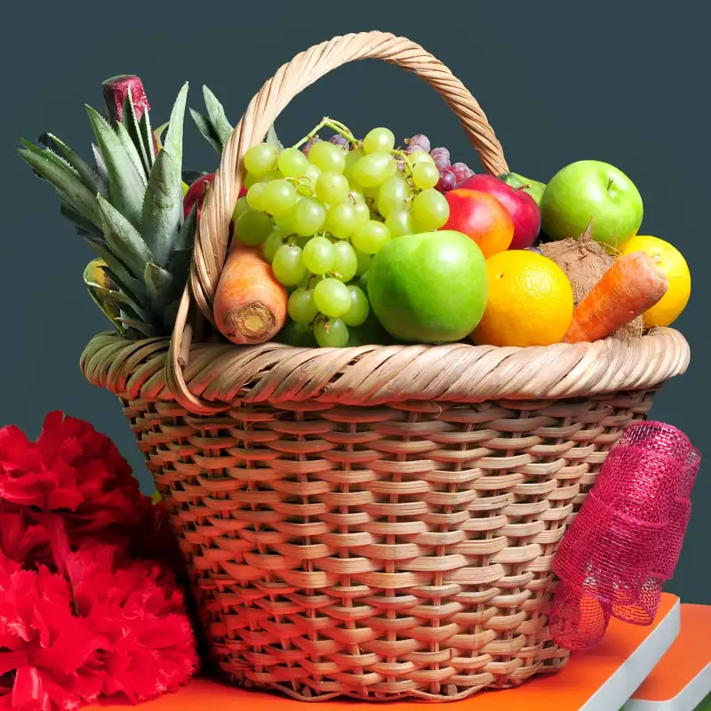 Giỏ hoa quả tặng mang thông điệp yêu thương chân thành Giỏ hoa quả tặng mang thông điệp yêu thương chân thành