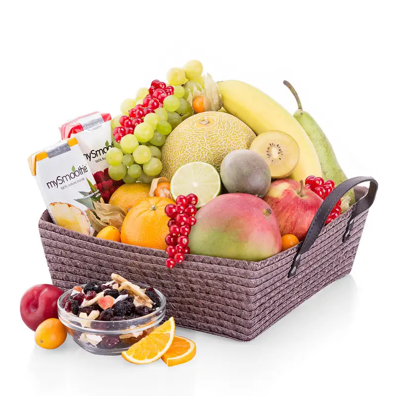 Hình ảnh giỏ hoa quả tặng sang trọng, tinh tế Hình ảnh giỏ hoa quả tặng sang trọng, tinh tế