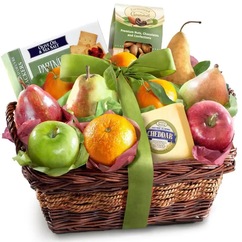 Hình ảnh giỏ hoa quả tặng tạo cảm giác gần gũi Hình ảnh giỏ hoa quả tặng tạo cảm giác gần gũi