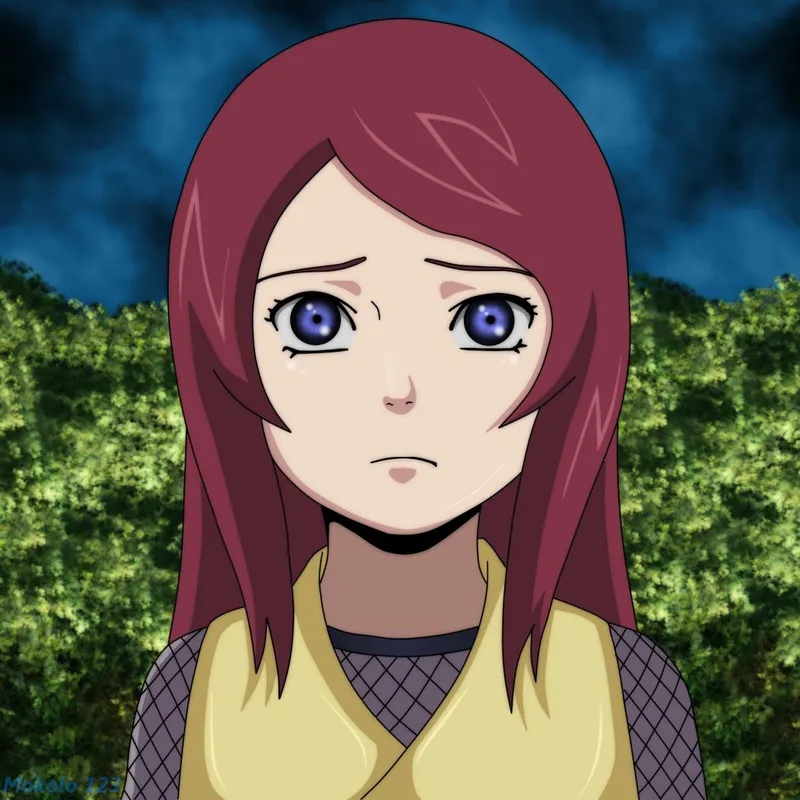 Hình ảnh mạnh mẽ của Kushina Uzumaki trong một khoảnh khắc khắc ấn tượng