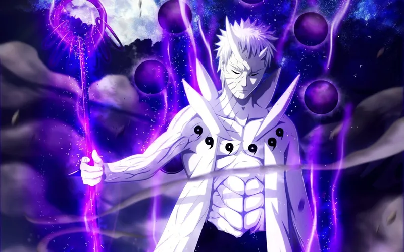 Hình ảnh Obito Uchiha trong ánh sáng huyền bí của sức mạnh Hình ảnh Obito Uchiha trong ánh sáng huyền bí của sức mạnh