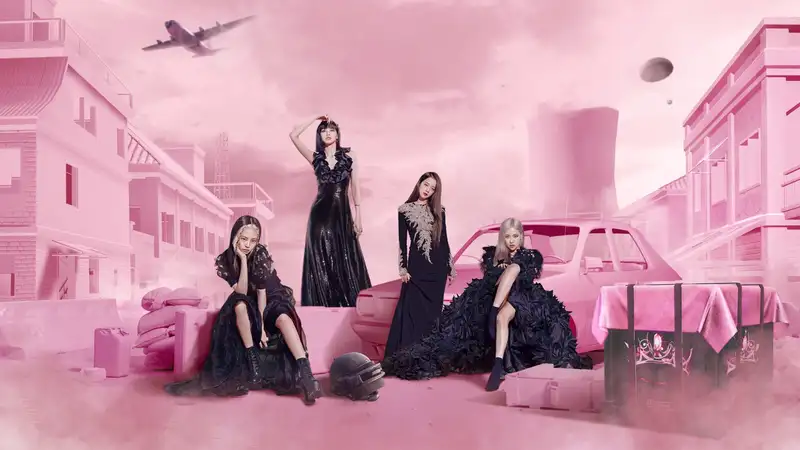Hình nền Blackpink trắng đen thể hiện vẻ đẹp đầy cuốn hút