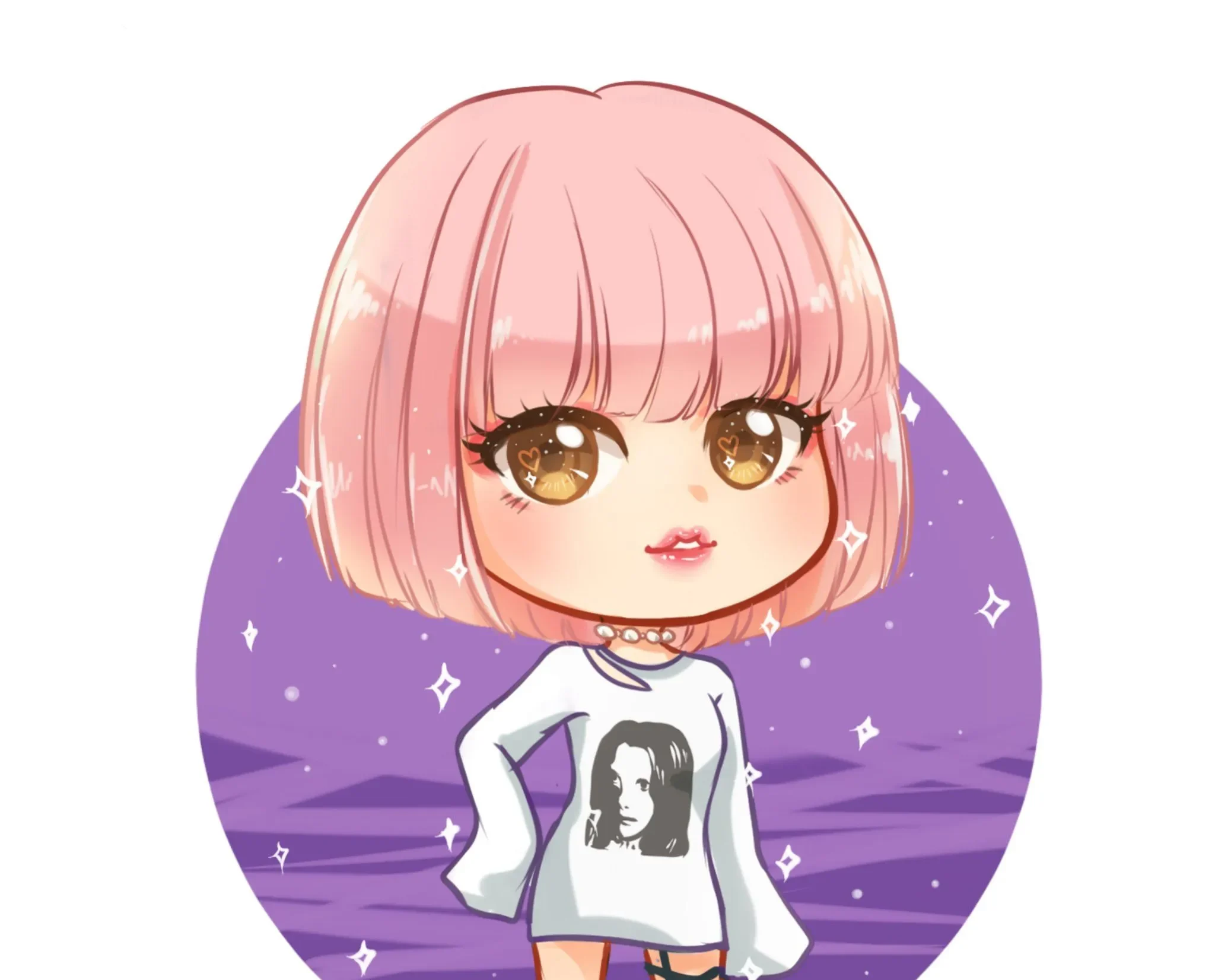 Chiêm ngưỡng ảnh Lisa chibi với phong cách hoạt hình cực ngầu. Chiêm ngưỡng ảnh Lisa chibi với phong cách hoạt hình cực ngầu.