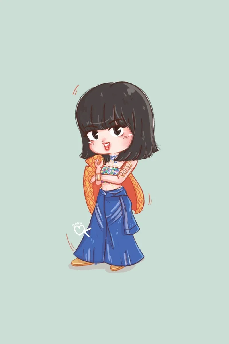 Ảnh Lisa chibi trong tư thế ngầu, đậm chất Blackpink. Ảnh Lisa chibi trong tư thế ngầu, đậm chất Blackpink.