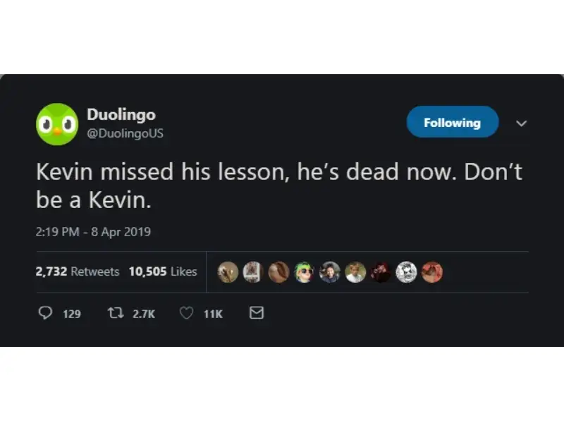 Duolingo meme hài hước, dí dỏm