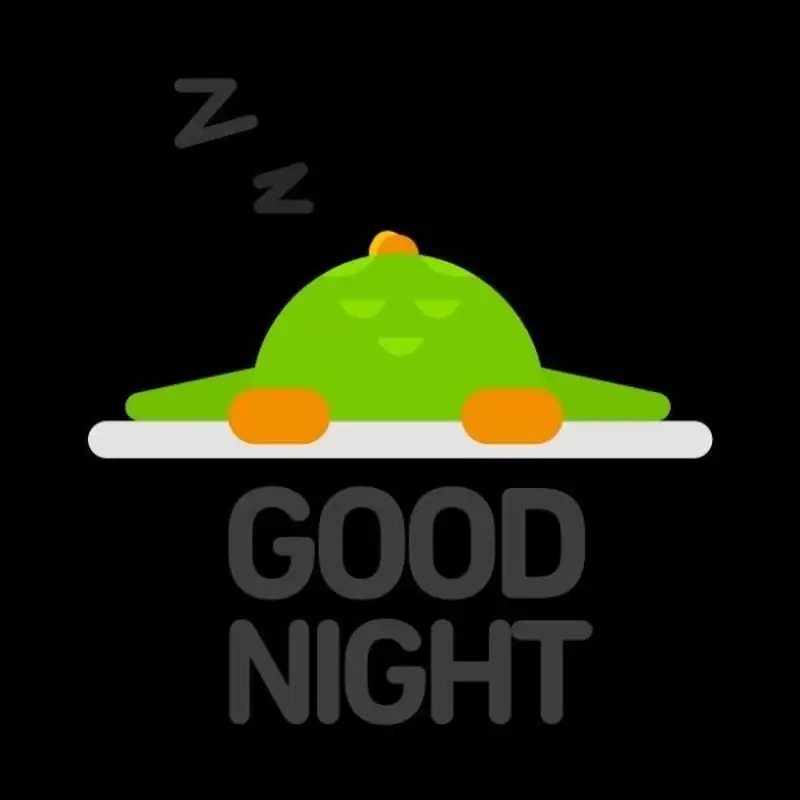 Duolingo meme chúc ngủ ngon hài hước